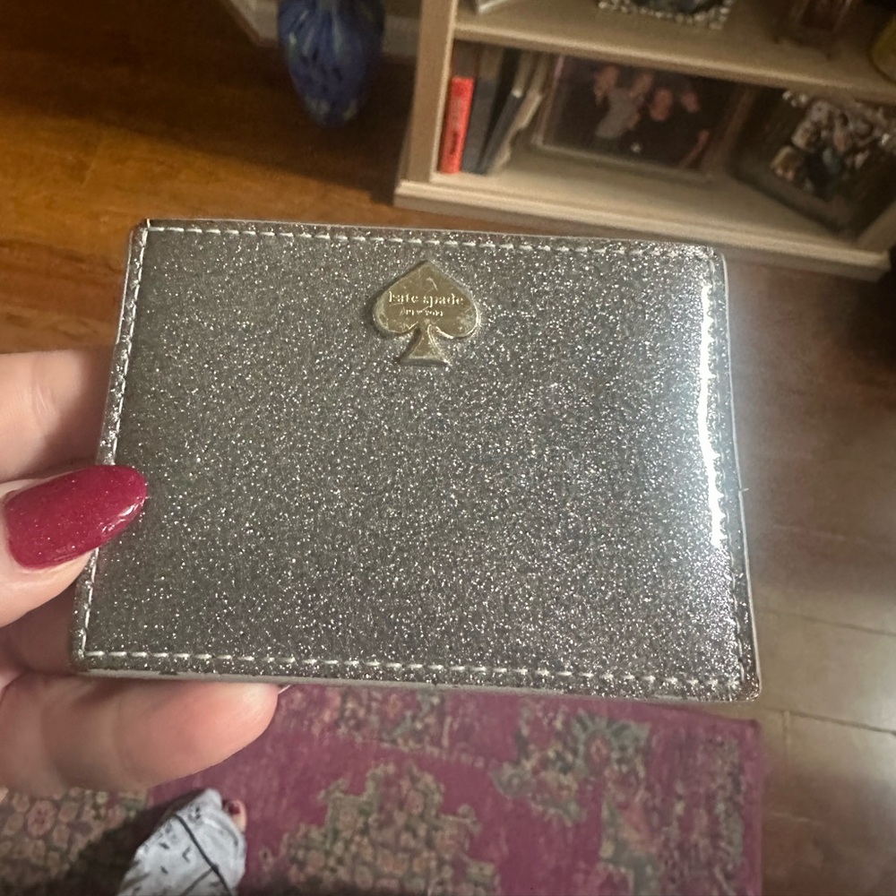 Kate Spade sparkle cardholder wallet